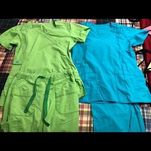 Two sets of XS scrubs